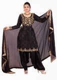 Black Patiala Salwar Suit