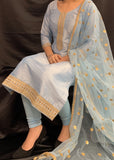 Raw silk pajami Suit