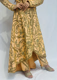 Peach High-low Trouser Suit