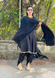 Black Dhoti Salwar Suit