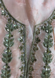 Peach Designer Unstitched Suit