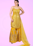 Yellow Sharara Suit