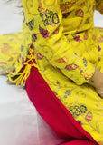 Yellow Banarsi Plazzo Suit
