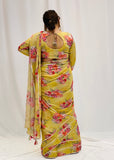 Printed Chinnon Saree
