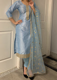 Raw silk pajami Suit