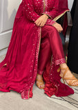 Maroon Pakistani Style Trouser Suit