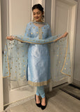 Raw silk pajami Suit