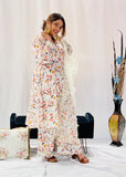 Printed Short Anarkali with Plazzo Suit