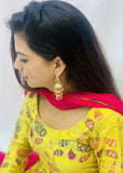 Yellow Banarsi Plazzo Suit