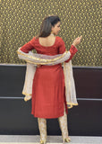 Maroon Trouser Suit