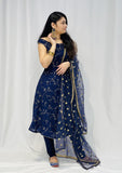 Navy Blue Pajami Suit
