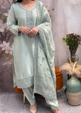 Sage Green Streight Salwar Suit