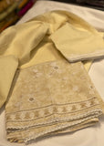 Pastel Yellow Unstitched Suit