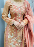 XS Peach Plazzo Outfit