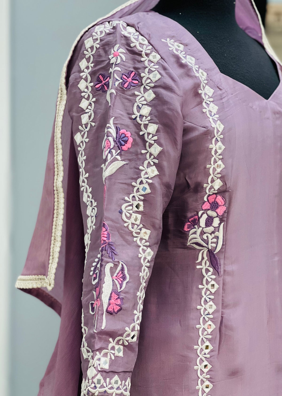 Mauve Trouser Suit