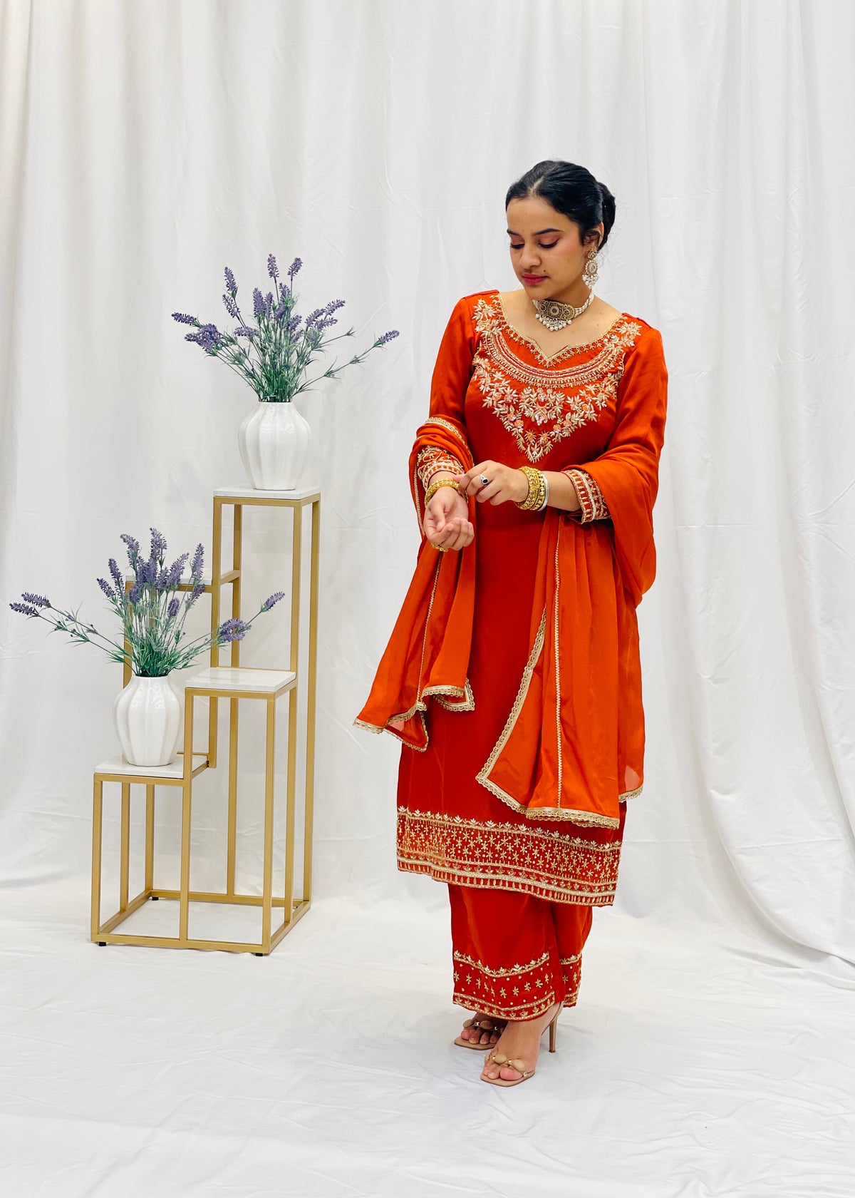 Rust Trouser Suit