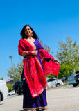 Purple Red Sharara Suit