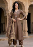 Brown A - line suit