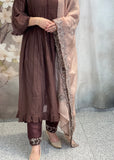 Chocolate Anarkali Suit