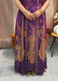 Purple Anarkali Jacket Suit