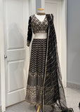 Black Designer Lehnga