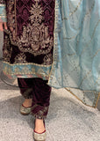 Plum Velvet Trouser Suit