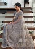 Grey Organza Pre-pleated Saree