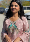 Peacock Plazzo Suit
