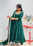 Green Bandhani Anarkali