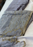 Grey Shimmer Unstitched Suit