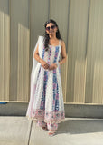 Strap Style Anarkali with Plazzo