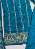 Teal Unstitched Suit