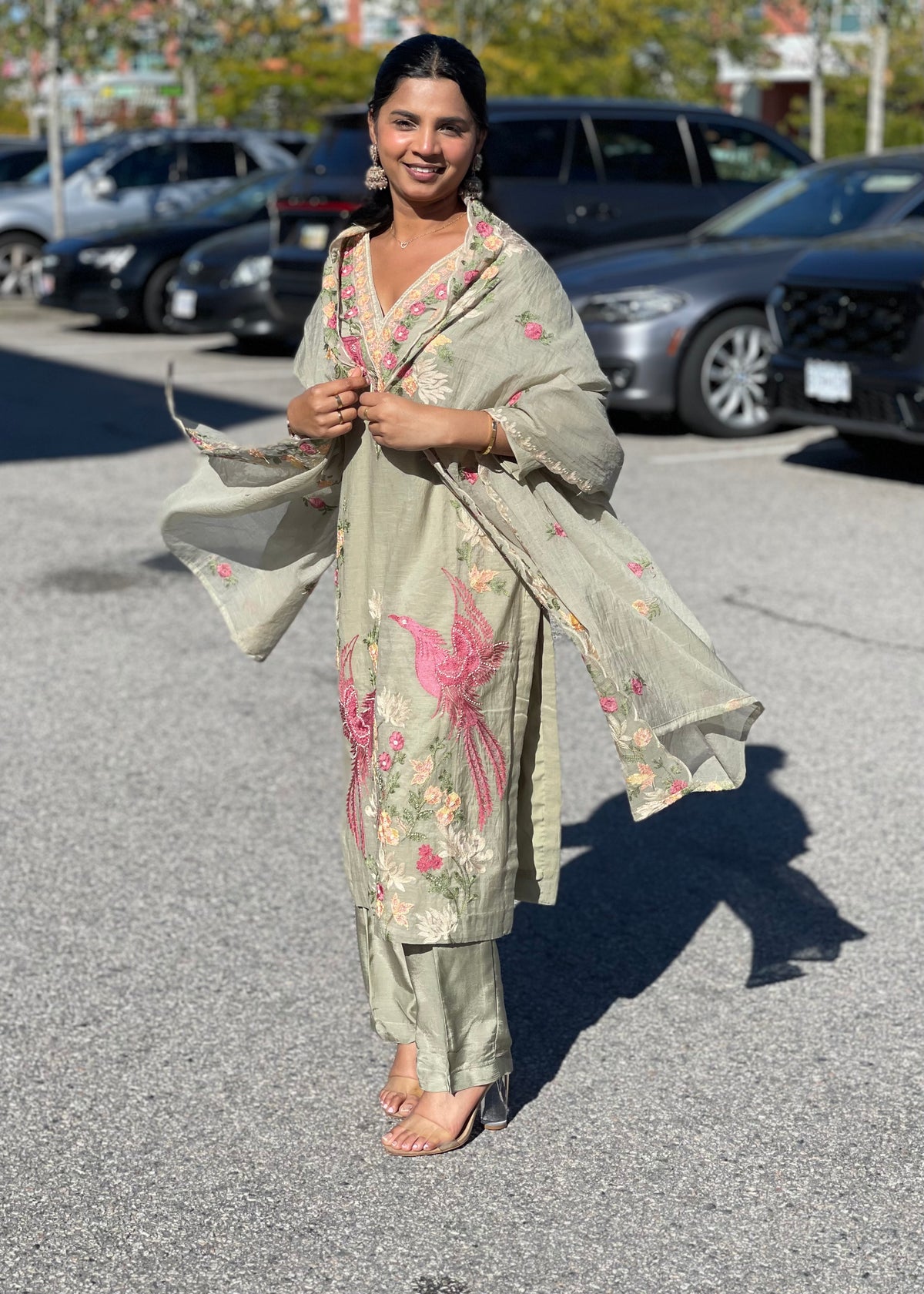 Mal Chanderi Trouser Suit