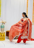 Heavy Red-Silver Salwar suit