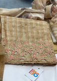 Gold Chanderi Unstitched suit
