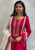 Magenta Pink Anarkali Suit