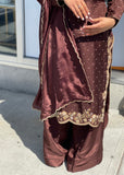 Chocolate brown Sharara Suit