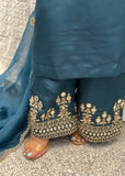 Teal Blue Trouser Suit