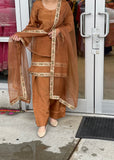 Brown Farshi Salwar Suit