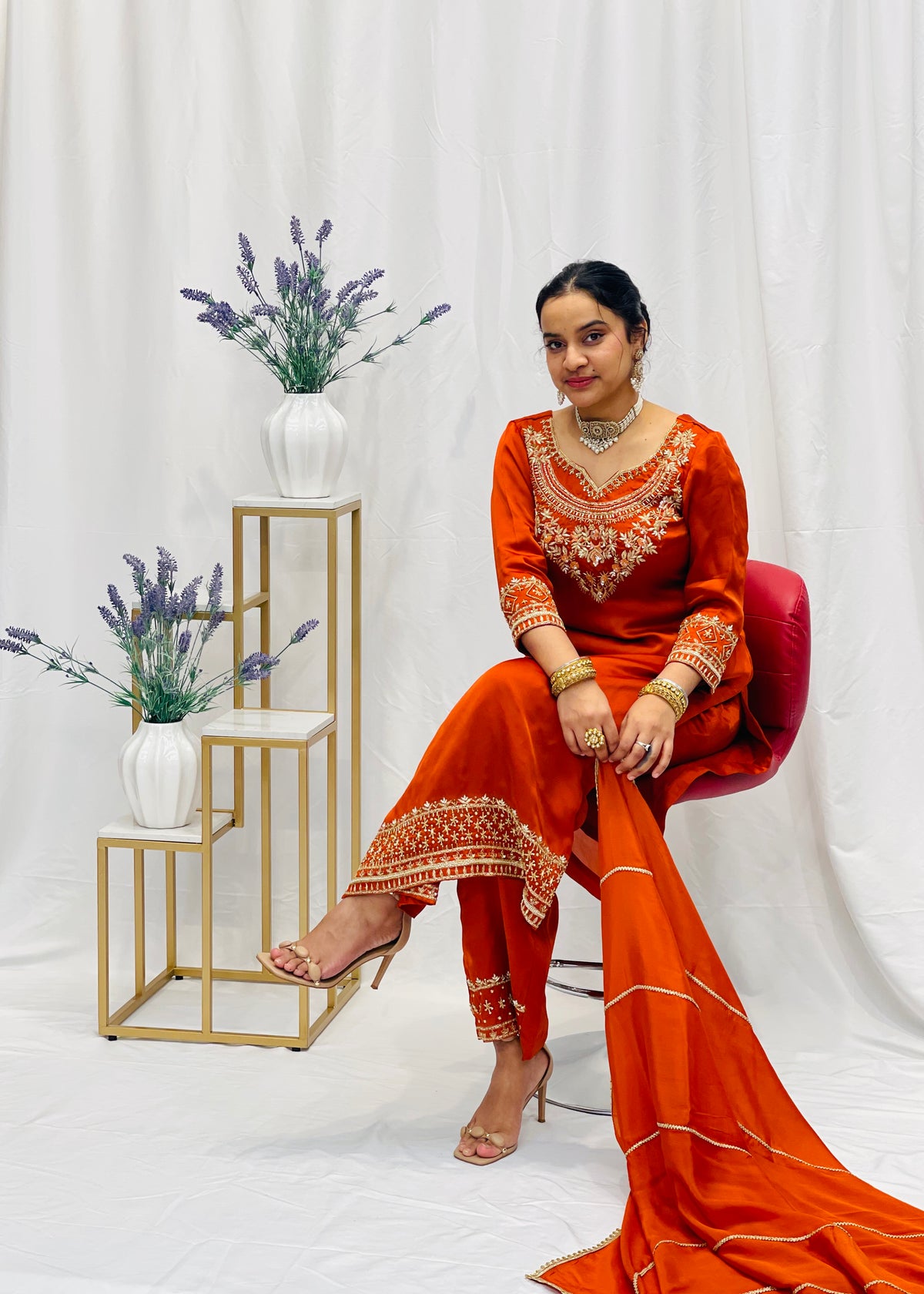 Rust Trouser Suit