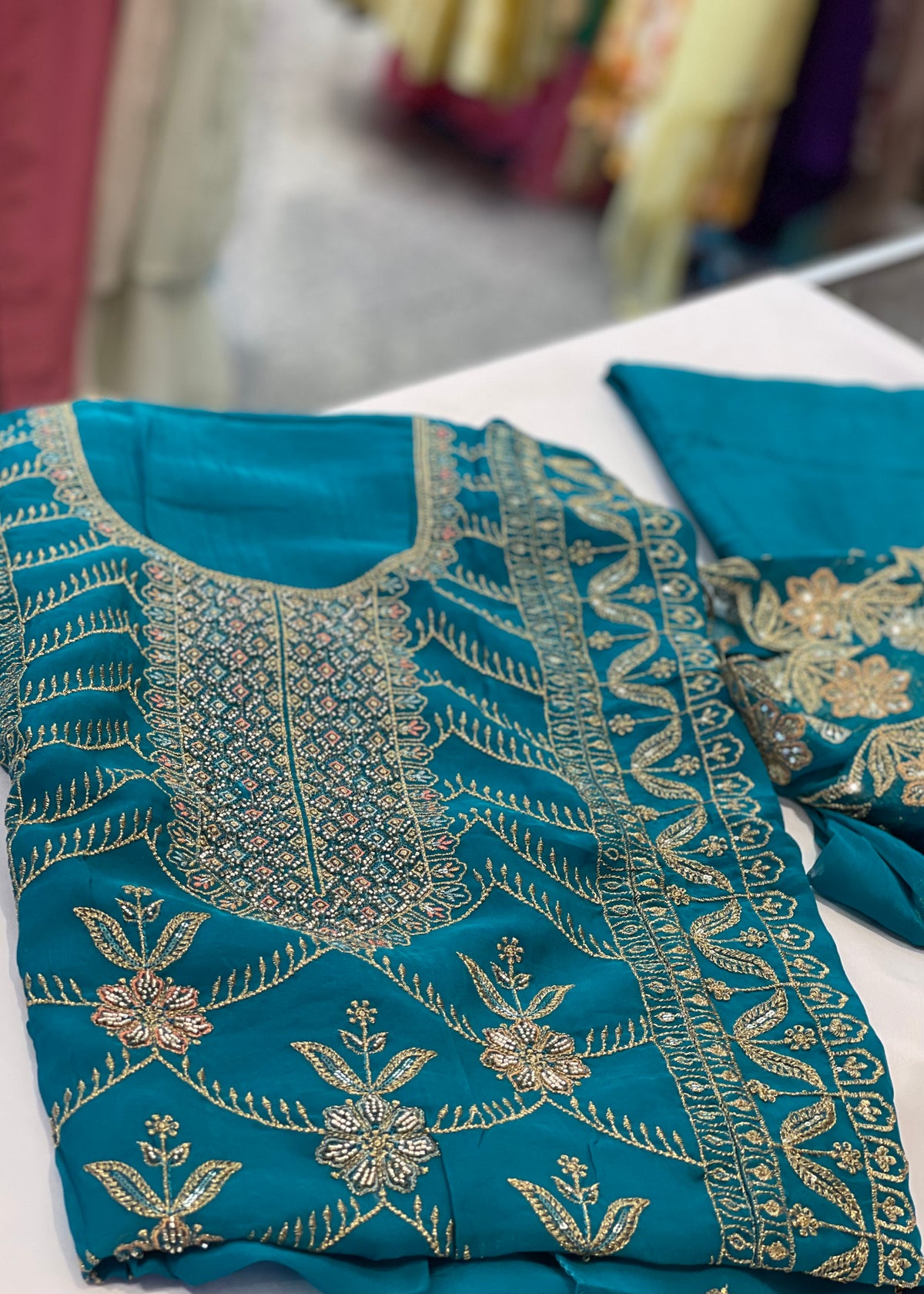 Firoji Full Embroidered Unstitched