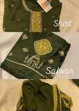 Yellow-Green Unstitched Suit