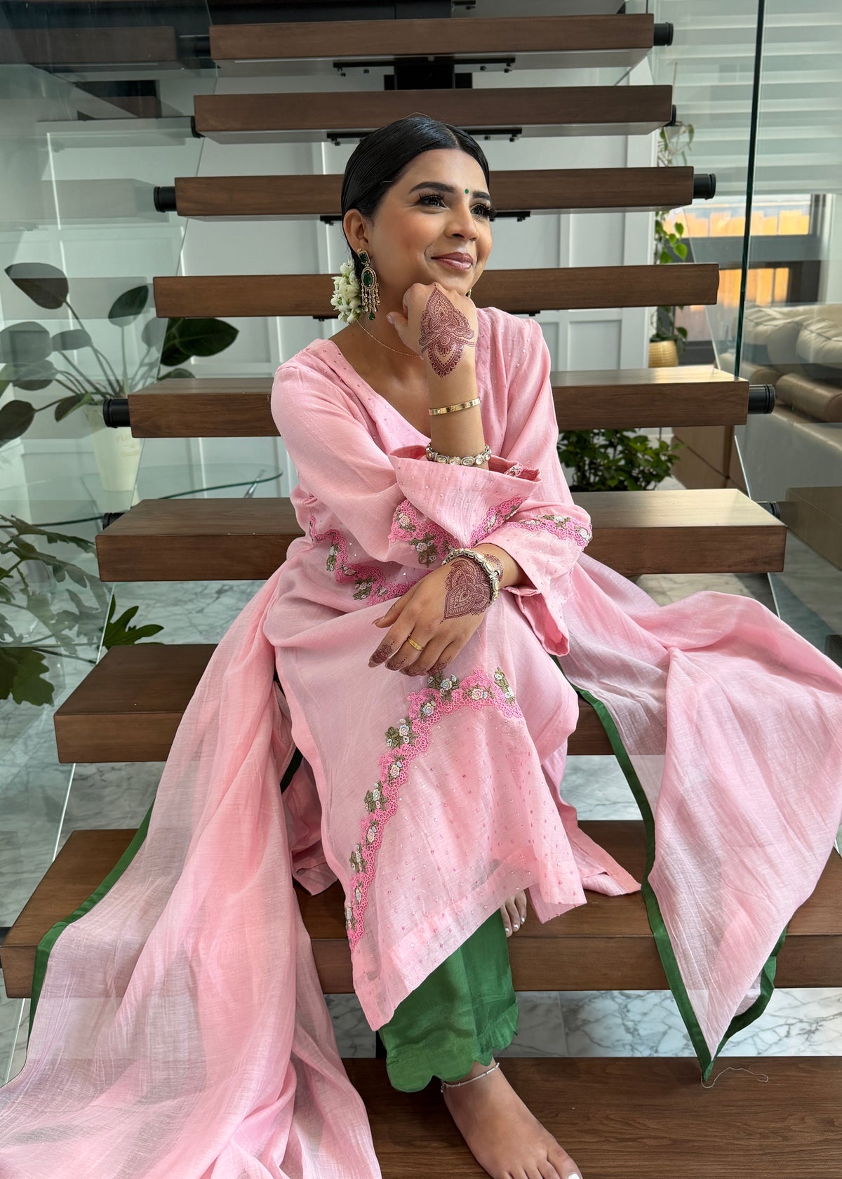 Mal Chanderi Trouser Suit