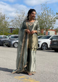 Glass Tissue Plazzo Suit