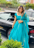 Pure Lehnga with Emridered Dupatta