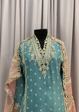 Sea Green Plazzo Outfit