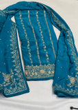 Teal Unstitched Suit