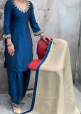 Blue Farshi Salwar Suit