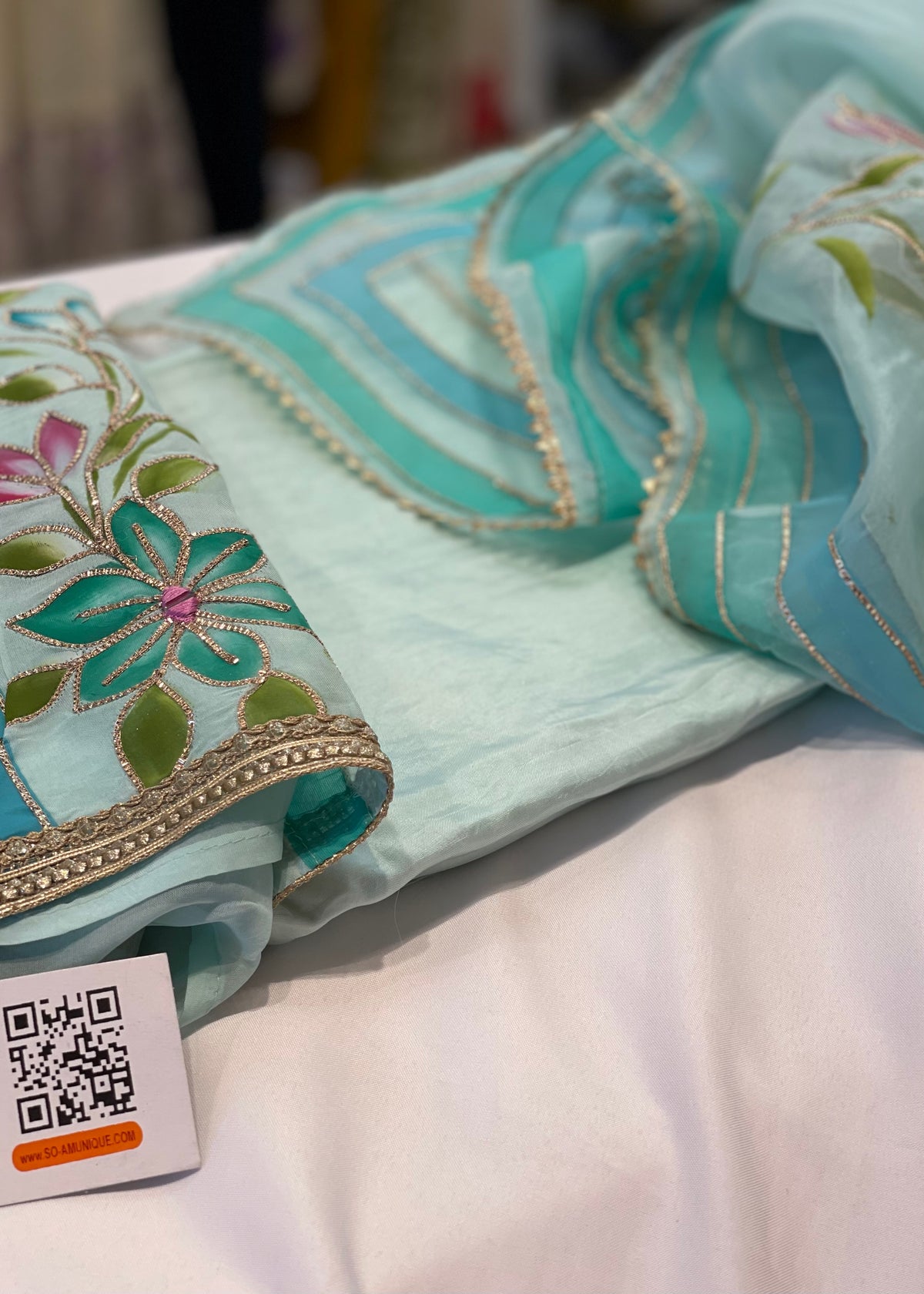 Semi Formal Unstitched- Sky Blue