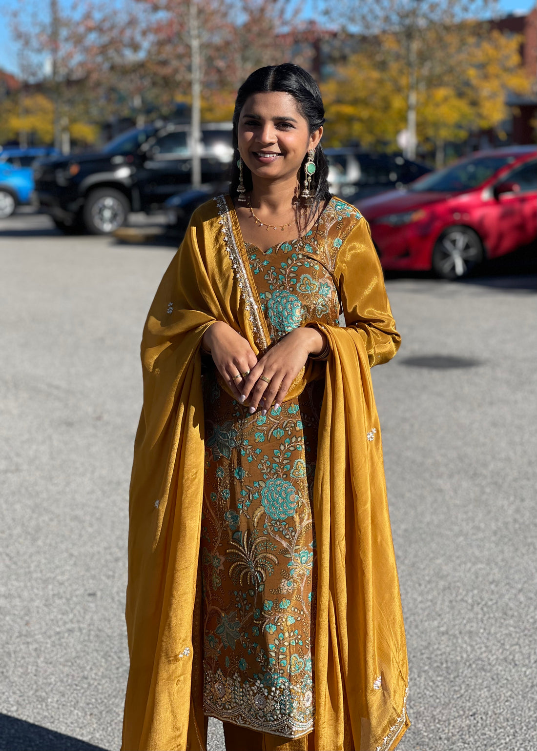 Mustard Yellow Traditional Straight-Cut Suit